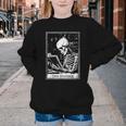 Tarot Card Shirt The Reader Tarot Skeleton Reading Book Youth Crewneck Sweatshirt Tarot Card Shirt The Reader Tarot Skeleton Reading Book Youth Crewneck Sweatshirt