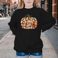 Thanksgiving Fall Books Pumpkins Vintage Library Teacher Kid Youth Crewneck Sweatshirt Thanksgiving Fall Books Pumpkins Vintage Library Teacher Kid Youth Crewneck Sweatshirt