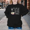 That's What I Do I Pet Cat I Read Books Tuxedo Cat Bookworm Youth Crewneck Sweatshirt