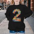Toddler 2nd Birthday Books Themed 2 Year Old Boys Kids Girls Youth Crewneck Sweatshirt