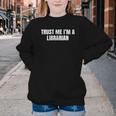 Trust Me Im A Librarian Reading Books Humor Youth Crewneck Sweatshirt Trust Me Im A Librarian Reading Books Humor Youth Crewneck Sweatshirt