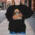 Turkey Read Books Reading Fall Thanksgiving Teacher Youth Crewneck Sweatshirt