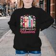 Valentine All Booked For Valentine Book Lovers Teacher Kid Youth Crewneck Sweatshirt