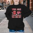 Valentine Day Book You Are Too Sweet Librarian Teacher Kids Youth Crewneck Sweatshirt Valentine Day Book You Are Too Sweet Librarian Teacher Kids Youth Crewneck Sweatshirt