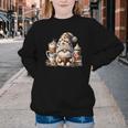 Vintage Cute Gnome Reading Book Coffee Latte Men Women Kids Youth Crewneck Sweatshirt