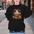 Vintage Ghost Book Reading Pumpkin Gothic Halloween Teachers Youth Crewneck Sweatshirt Vintage Ghost Book Reading Pumpkin Gothic Halloween Teachers Youth Crewneck Sweatshirt