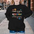 I Want To Be A Schwa Read Book Reading Librarian Youth Crewneck Sweatshirt