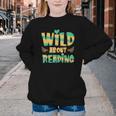 WILD ABOUT READING I Love Books Bookworm Library Day Youth Crewneck Sweatshirt WILD ABOUT READING I Love Books Bookworm Library Day Youth Crewneck Sweatshirt