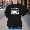 Women's Introverted But Willing To Discuss Books Youth Crewneck Sweatshirt