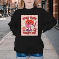 Women's Read Your Heart Out Groovy Bookish Valentine Day Women Girls Youth Crewneck Sweatshirt