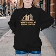 I Work To Support My Reading Addiction Books Lover Youth Crewneck Sweatshirt