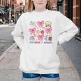 100 Days Of School Coquette Bow School Bus Pencil Books Youth Crewneck Sweatshirt 100 Days Of School Coquette Bow School Bus Pencil Books Youth Crewneck Sweatshirt