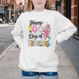 100th Day Of School Teacher Books 100 Days Of Preschool Girl Youth Crewneck Sweatshirt