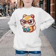 Adorable Book Lover Chipmunk With Reading Glasses Cute Premium Youth Crewneck Sweatshirt