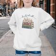 Barely Tolerable Book Lover Floral Quote Pride And Prejudice Youth Crewneck Sweatshirt