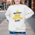 Best Book Editor Job Occupation Premium Tri-Blend Youth Crewneck Sweatshirt