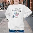 This Is My Book Character Costume I Pigeon Reading Tee Youth Crewneck Sweatshirt