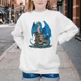 Book Lover Bookworm Reading Books Dragon Premium Tri-Blend Youth Crewneck Sweatshirt