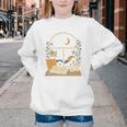 Book Lover Moonlight Reading Scene Night Youth Crewneck Sweatshirt