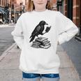 Book Raven Vintage Dark Academia Literature Reading Youth Crewneck Sweatshirt Book Raven Vintage Dark Academia Literature Reading Youth Crewneck Sweatshirt