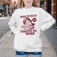 Book Readers Forced To Work Sadness Youth Crewneck Sweatshirt
