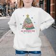 All Booked For Christmas Book Christmas Tree Lights Bookish Youth Crewneck Sweatshirt