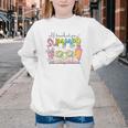 All Booked For Summer Reading Beach Floral Bookish Book Girl Youth Crewneck Sweatshirt