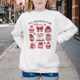 All Booked For Valentine's Day Book Lover Bookworm Bookish Youth Crewneck Sweatshirt