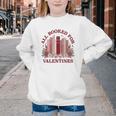 All Booked For Valentines Day Bookish Readers Book Lovers Youth Crewneck Sweatshirt