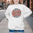 Bookish Baddie Retro Aesthetic Typography Youth Crewneck Sweatshirt