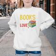 Books Are My Love Language Stack Youth Crewneck Sweatshirt