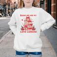 Books Are My Love Language Valentine Book Reading Teacher Youth Crewneck Sweatshirt Books Are My Love Language Valentine Book Reading Teacher Youth Crewneck Sweatshirt