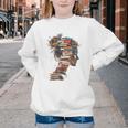 Books Lover Women Art Colorful Drawing Graphic Books Youth Crewneck Sweatshirt
