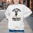 Cat I Read Banned Books Shirt Bookworm Avid Reader For Men Women Kids Youth Crewneck Sweatshirt