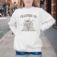 Chapter 50 Book Lovers & Readers 50th Birthday Wildflowers Youth Crewneck Sweatshirt Chapter 50 Book Lovers & Readers 50th Birthday Wildflowers Youth Crewneck Sweatshirt