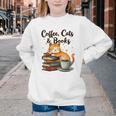 Coffee Cats And Books Lover For Women & Girls Coffee Youth Crewneck Sweatshirt Coffee Cats And Books Lover For Women & Girls Coffee Youth Crewneck Sweatshirt