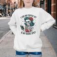 I Like My Coffee ICY & My Books Spicy For Book Lovers Youth Crewneck Sweatshirt I Like My Coffee ICY & My Books Spicy For Book Lovers Youth Crewneck Sweatshirt