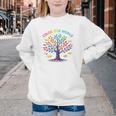 Color Our World Summer Reading Program 2025 Trippy Book Tree Youth Crewneck Sweatshirt