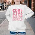 Cool Kids Read Books Library Book Reader Book Nerd Youth Crewneck Sweatshirt