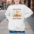 Cute Fox Stay Clever Read Books For Librarian Or Bookworm Youth Crewneck Sweatshirt