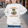 Cute Halloween Teacher Librarian Frankenstein Reading Books Youth Crewneck Sweatshirt Cute Halloween Teacher Librarian Frankenstein Reading Books Youth Crewneck Sweatshirt