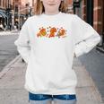Cute Turkey Reading Book Librarian Bookworm Thanksgiving Men Youth Crewneck Sweatshirt