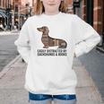 Dachshund Dog Dachshund Decor Books Nerds Dachshund Youth Crewneck Sweatshirt