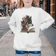 Dog Book Flower Youth Crewneck Sweatshirt