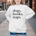Dogs Books Naps Lovers Youth Crewneck Sweatshirt