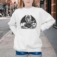 Dragon Reading Book Bookworm Books Dragon Learning Youth Crewneck Sweatshirt