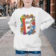 Equal Rights Book Flower Resist Feminist LGBTQ Floral Youth Crewneck Sweatshirt