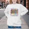 Everyone Is Welcome Here Floral Book LGBT Pride Equality Youth Crewneck Sweatshirt Everyone Is Welcome Here Floral Book LGBT Pride Equality Youth Crewneck Sweatshirt