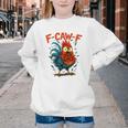 F-Caw-F Rooster F Awk F Chicken Coffee Romance Books Lover Youth Crewneck Sweatshirt