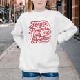 Forget Flowers Buy Me Books Youth Crewneck Sweatshirt Forget Flowers Buy Me Books Youth Crewneck Sweatshirt